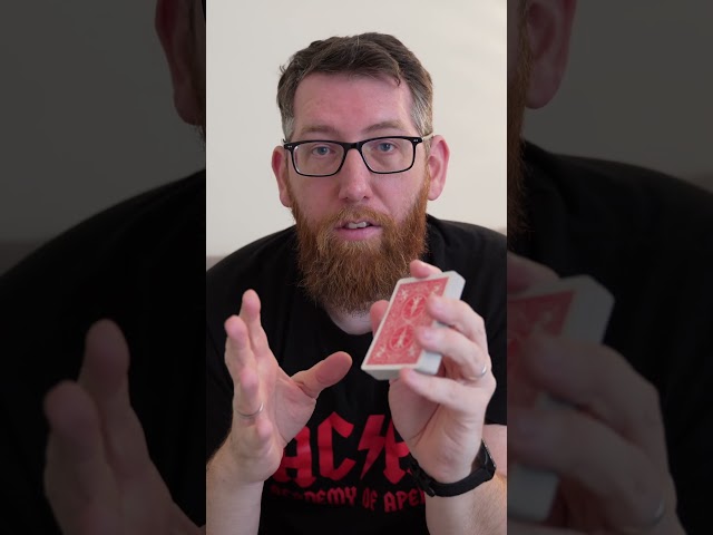 Easily seperate black cards from red cards