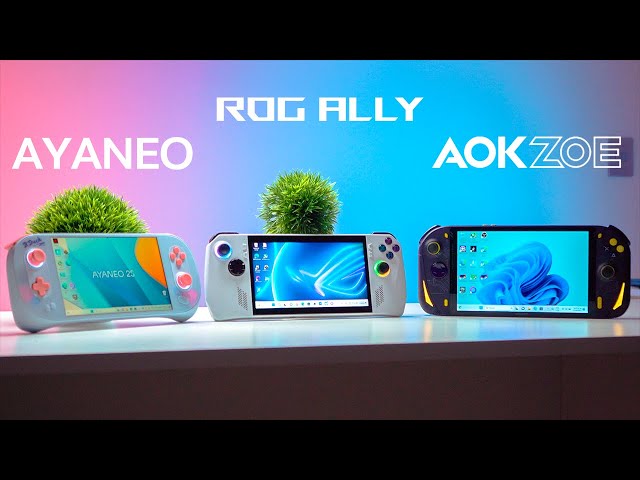 DON'T buy a handheld gaming PC without seeing this... ROG ALLY REVIEW vs AYANEO 2S vs AOKZOE A1 Pro