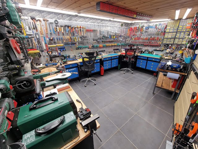 How to perfectly organize your workshop! How to fit the most tools in the least space! Dream Garage.