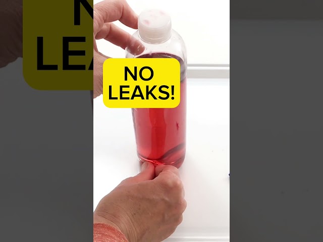 Make holes in a bottle that don't leak