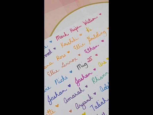 LIVE Calligraphy Practice |  Name Writing | Lettering | Relaxing Art Stream
