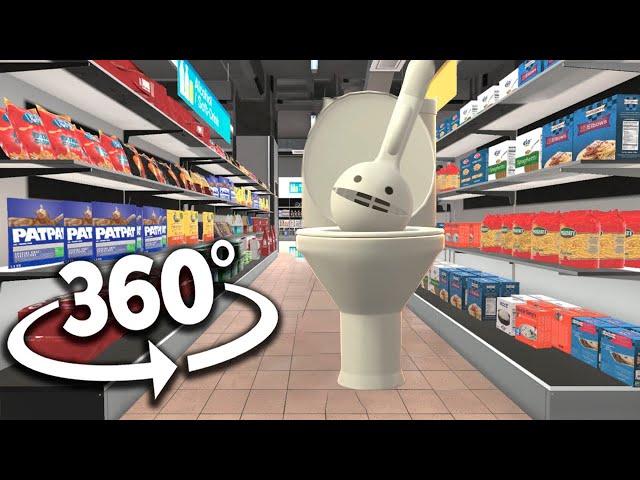 Skibidi Toilet Otamatone 360° - Supermarket ( VR/360° Experience)
