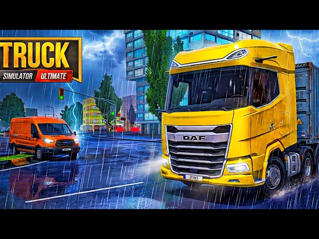 TRUCK SIMULATOR : UlTIMATE GAME VENA AAD  ELECTRIC AND RAIN 