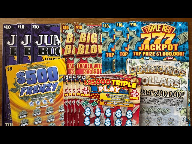$130 North Carolina Lottery Scratch-Offs!🌕Nice Bonus Win Surprise!🌕