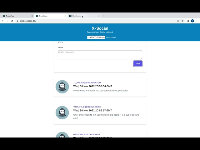 Distributed Systems Project: Social Network Application: X-Social