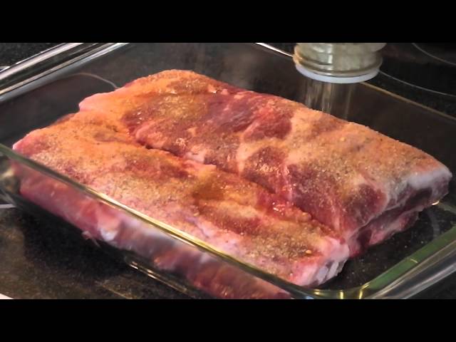 Brinkmann Electric Smoker - Jamaican Jerk Spare Ribs Preparation