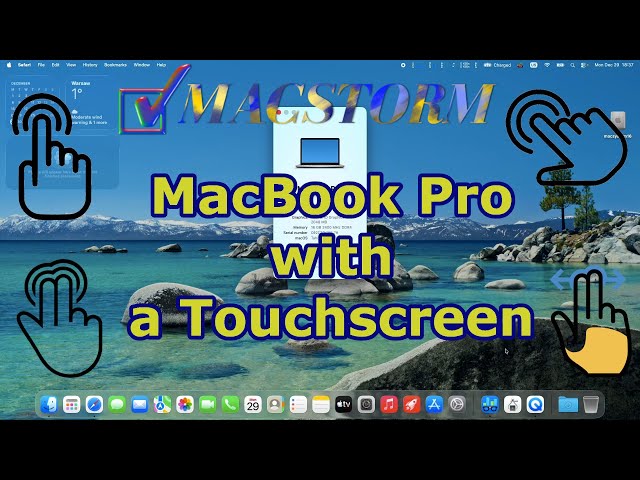 MacBook Pro with a Touchscreen .