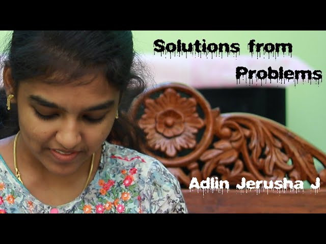 Solutions from Problems | Tamil Motivational Speech | Adlin Jerusha J