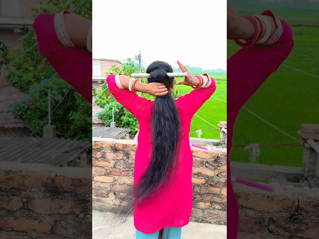 Beautiful bun hacks in pipe 💆🏻‍♀️ #shorts #hairstyle #hairstyles #viral #trending #hairtutorial