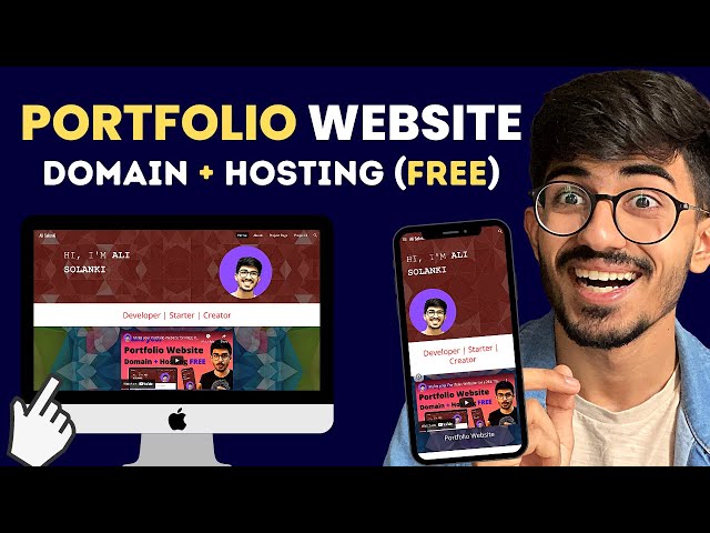 Make your Portfolio Website for FREE from scratch | DOMAIN & HOSTING Free by Ali Solanki