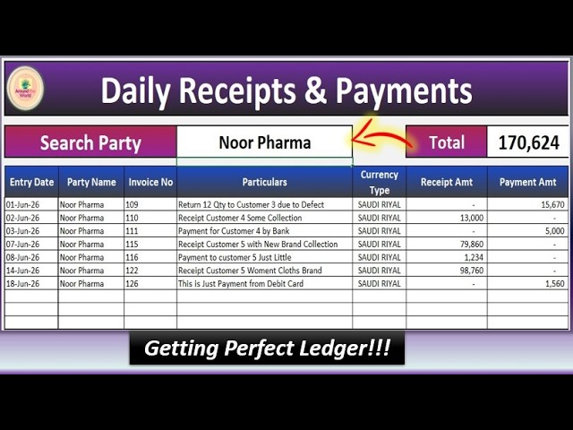 Payment and Receipt in Excel |receipt and payment account in excel |money receipt in excel |payment
