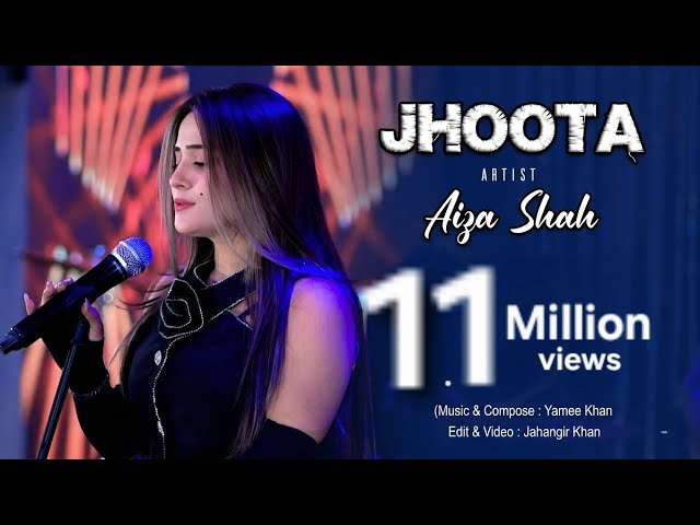 JHOOTA | New Song 2026 | Aiza Shah | Urdu /Hindi Song  |4K Music Video | Yamee Studio