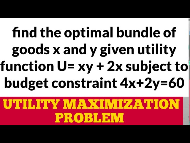 constrained optimization using Lagrange method