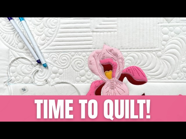 PART 2 - Live! Quilting My Aunt's Iris Quilt
