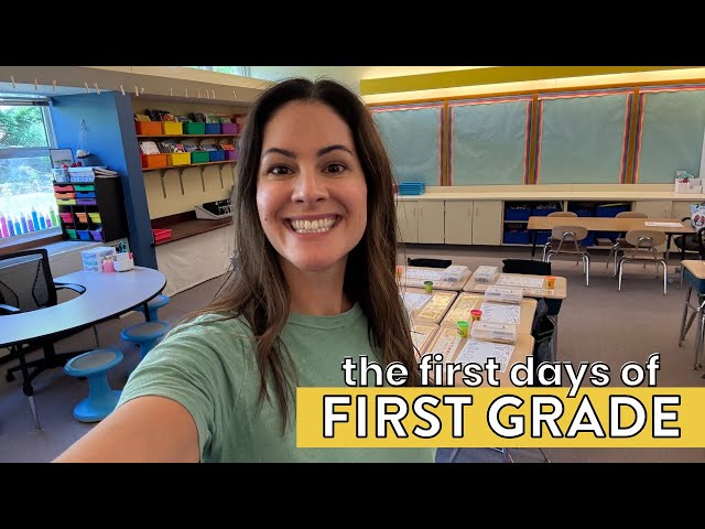 The First Days of School in First Grade! First Grade teaching Vlog - beginning of the year