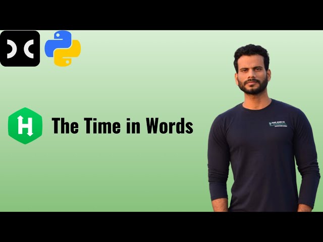 Time in Words | HackerRank | Programming