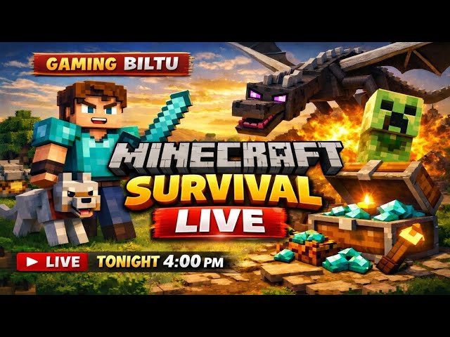 MINECRAFT SMP LIVE  24/7 ONLINE SURVIVAL | LIFESTEAL | BEDWARS | PVP #minecraft #texhnogamerz