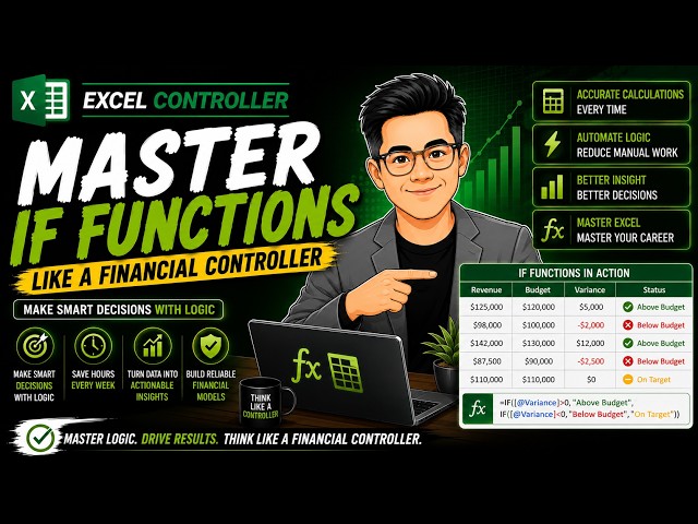 Master IF Functions Like a Financial Controller #excel #exceltutorial #microsoftexcel #exceltips