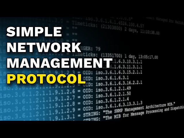 Simple Network Management Protocol (SNMP) - CompTIA A+ 220-1101 – 6.7