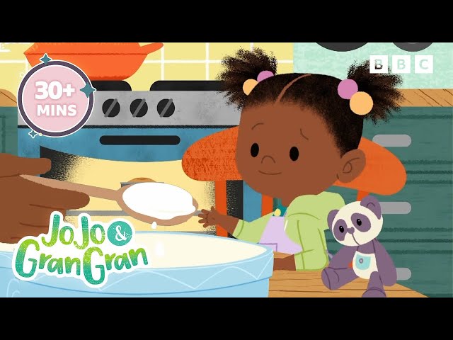 Let's Bake 🥞 | 30 Minutes | JoJo and Gran Gran Official