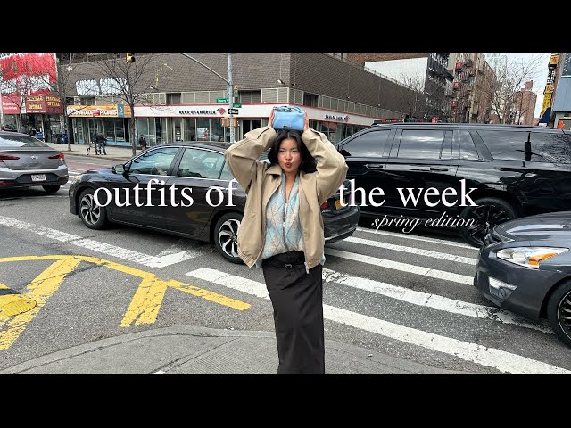 spring outfits in nyc (*ᴗ͈ˬᴗ͈)ꕤ*.ﾟ