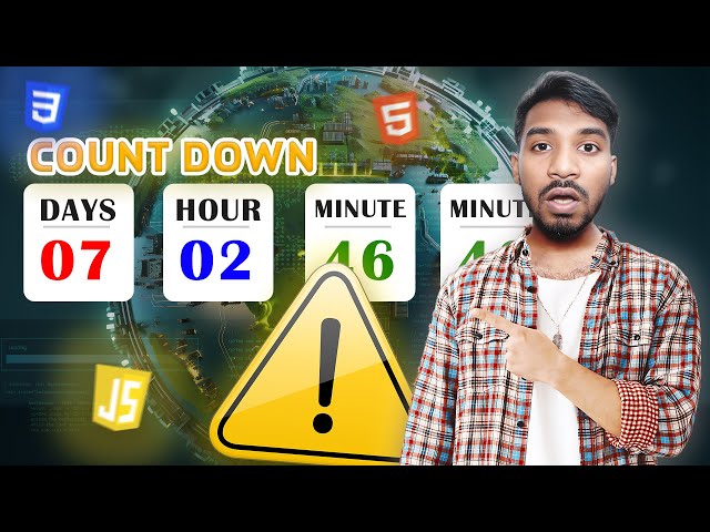 Build a Countdown Timer Using JavaScript in 20 Minutes! ⏳ [Beginner-Friendly]
