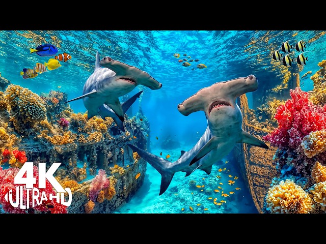 Aquarium 4K Ultra HD 🐠 Colorful Tropical Fish & Calm Ocean Sounds to Relax Your Mind and Sleep