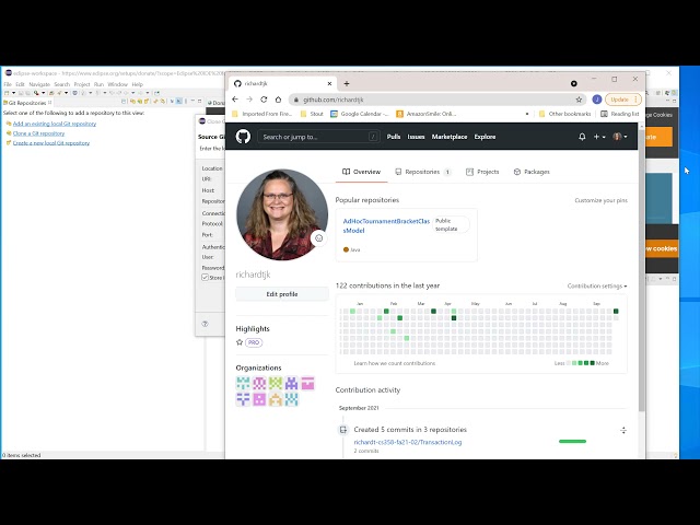 Version Control - Adding a local clone from a GitHub repository to Eclipse