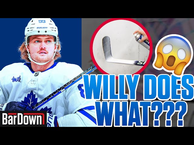 WILLIAM NYLANDER SHOWS HOW HE SPRAY PAINTS HIS OWN STICKS