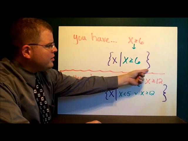 Solving Compound Inequalities & Set Builder Notation