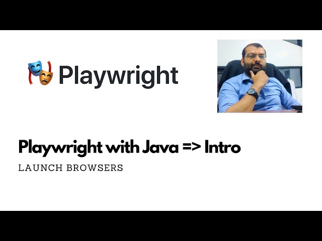 Playwright with Java - Intro and setup.