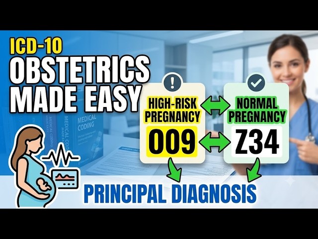 ICD-10 Obstetrics Made Easy: Principal Diagnosis & Category O09 vs Z34