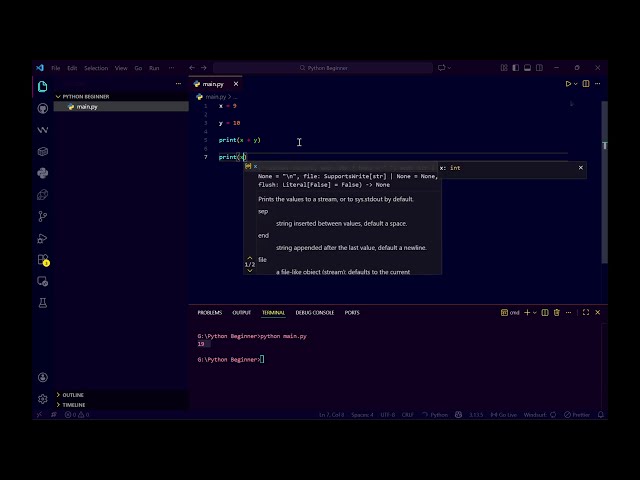 Python beginning part 1