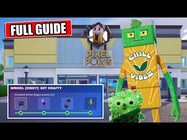 How to complete Wrixel (Ziggy) Get Crafty Quests