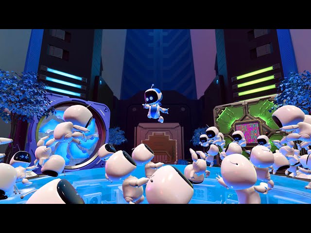 Astro's Playroom - CPU Plaza Free Roam (PS5 4K HDR)