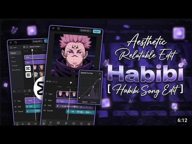 How To edit Habibi Song Anime Edit In Capcut PC ‖ Best anime edit Tutorial ‖Aesthetic anime edit