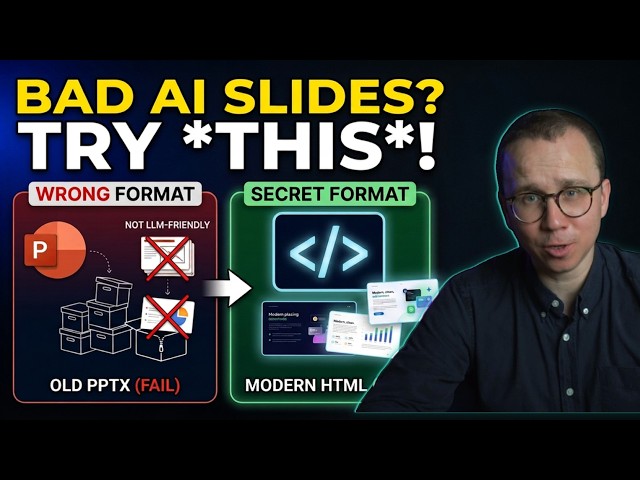 Your AI isn't bad at slides. You're just asking it for the wrong format