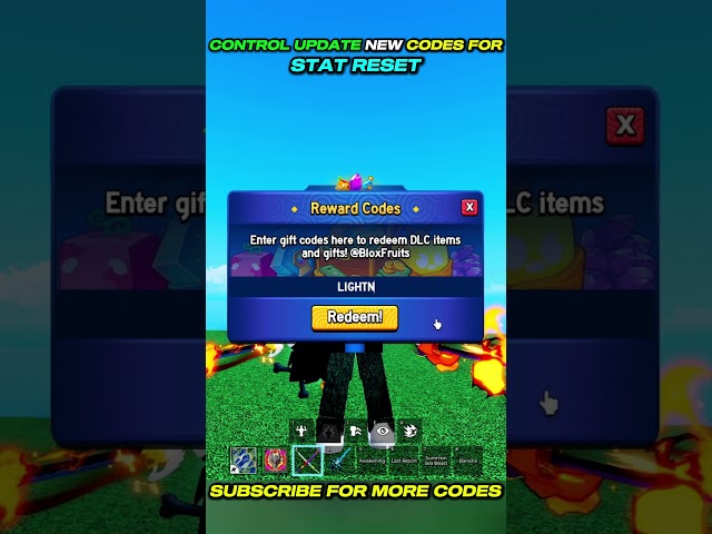 ALL CONTROL UPDATE NEW STAT RESET CODES FOR BLOX FRUITS IN 2025  | ROBLOX BLOX FRUITS CODES