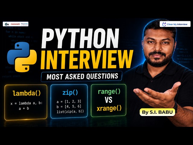 Top Python Interview Questions: Lambda, Zip, and Range vs Xrange