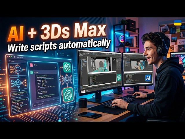 AI + 3Ds Max (Write scrips automatically) | Українською