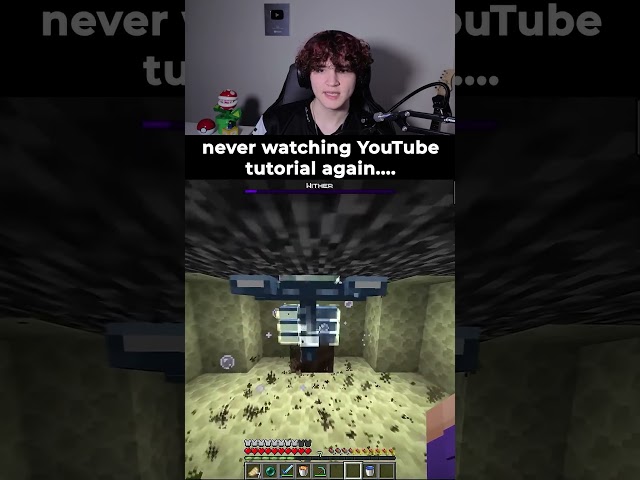 Never WATCHING a YouTube TUTORIAL AGAIN! #minecraft