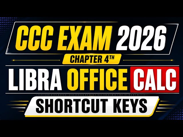 LibreOffice Calc ShortCut Keys | CCC Most Important Questions