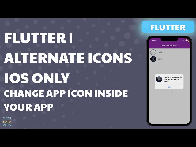 Change app icon within app | FLUTTER | IOS ONLY