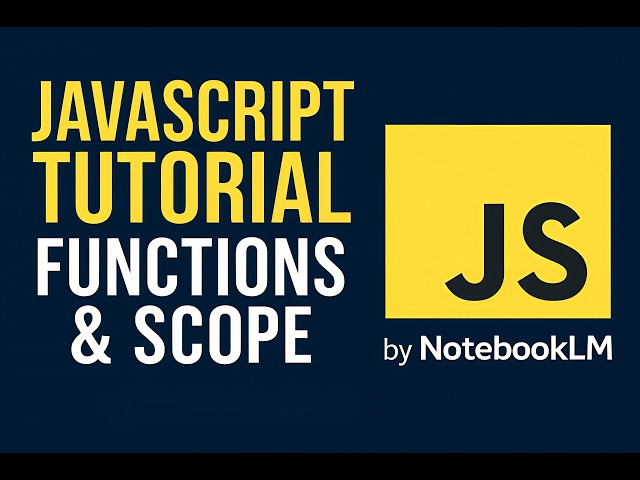 Turned a JavaScript PDF to Podcast then Video Tutorial using NotebookLM