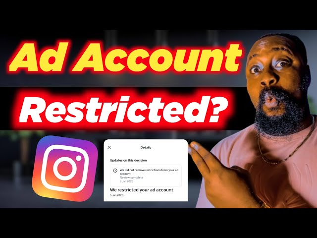 How To Fix We Restricted Your Ad Account Instagram
