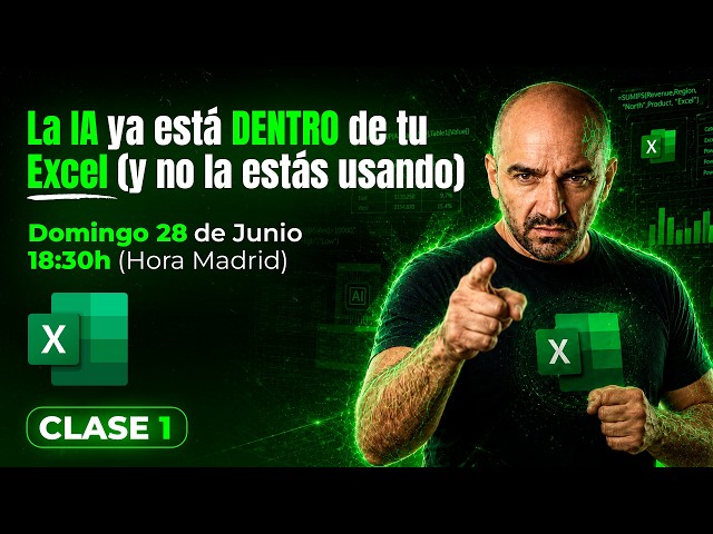 🔴 CLASE 1: El poder de chat GPT y CLAUDE dentro de Excel