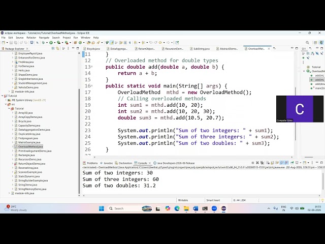 Method Overloading in Java