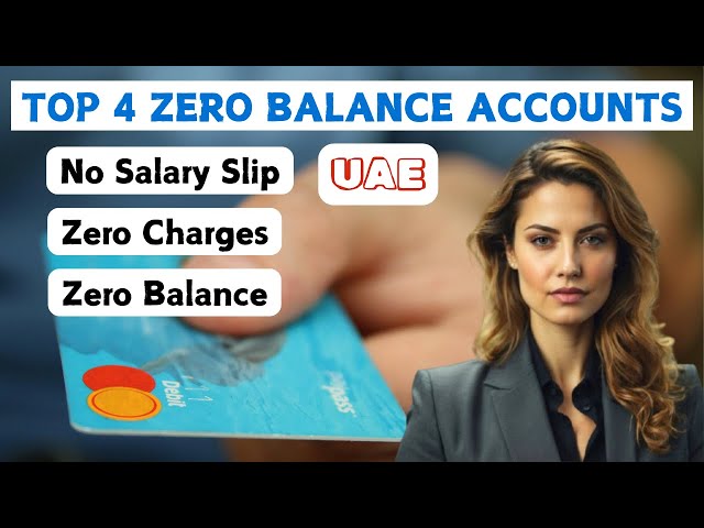 Best Zero Balance Accounts in UAE (2025 Update)