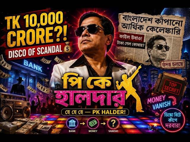 পি কে হালদার 💸 Retro Disco Bangla Song | Viral Funny Track | BSBIBD