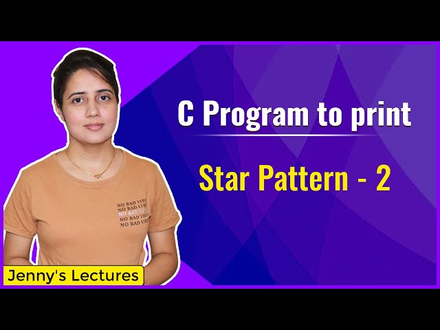 Star Pattern 2 | Printing Pattern in C | C Programming Tutorials